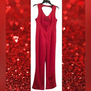 Red Sleeveless Jumpsuit 💋
